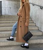 Women's Double-Breasted Coat | Lightweight Tailored Outerwear 5