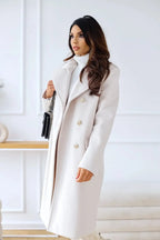 Women's Double-Breasted Wool Coat | Cozy Winter Outerwear 0
