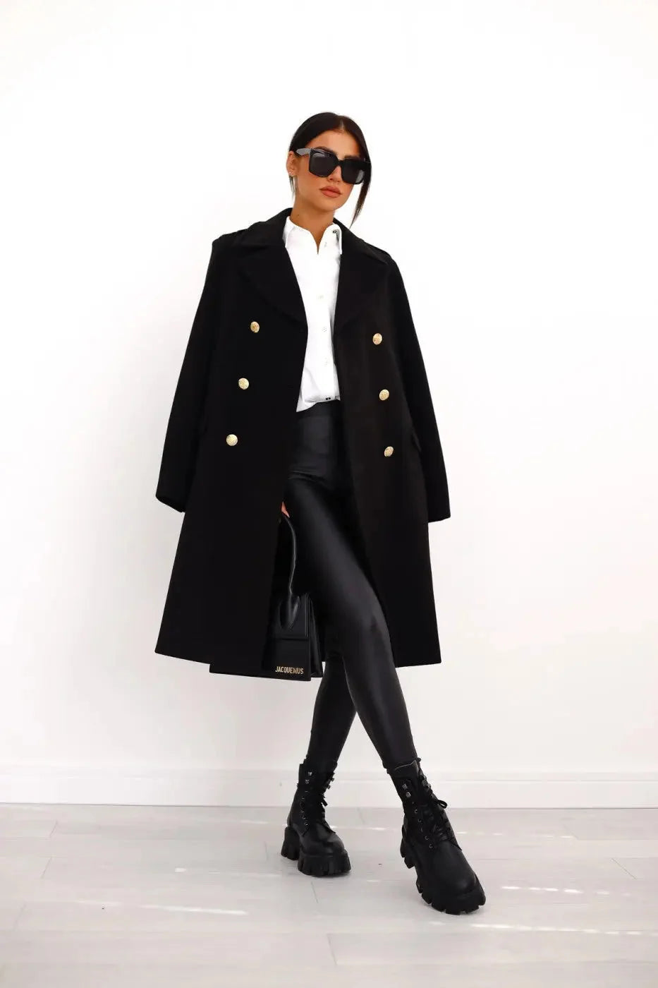 Women's Double-Breasted Wool Coat | Cozy Winter Outerwear 1