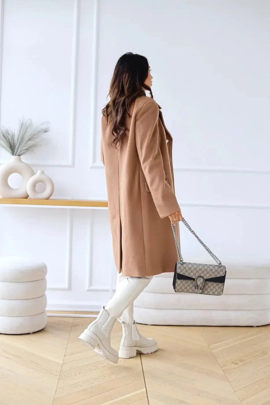 Women's Double-Breasted Wool Coat | Cozy Winter Outerwear 7