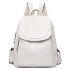 Women's Durable Leather Backpack | Spacious Everyday Carry Bag 0