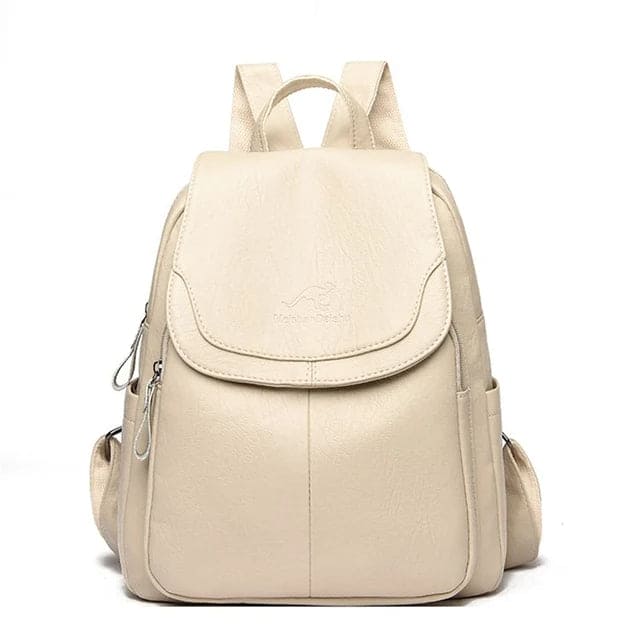Women's Durable Leather Backpack | Spacious Everyday Carry Bag 1