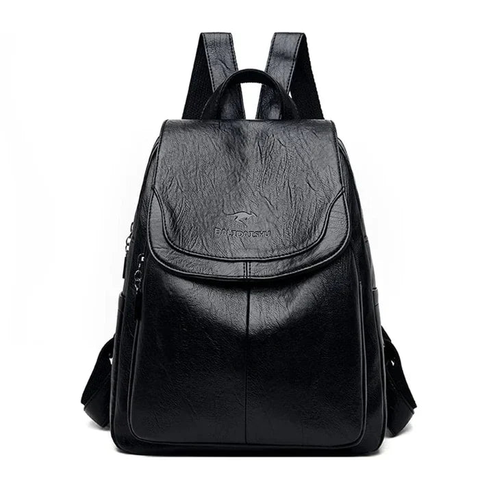 Women's Durable Leather Backpack | Spacious Everyday Carry Bag 6