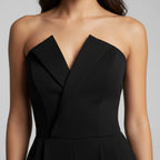 Women's Elegant Strapless Wide-Leg Jumpsuit | Flattering Fit 3