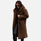 Women's Faux Fur Coat | Long Plush Winter Coat for Warmth 4