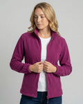 Women's Fleece Jacket | Lightweight Stand Collar Warm Layer 0
