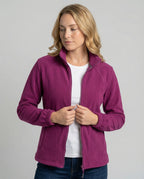 Women's Fleece Jacket | Lightweight Stand Collar Warm Layer 0