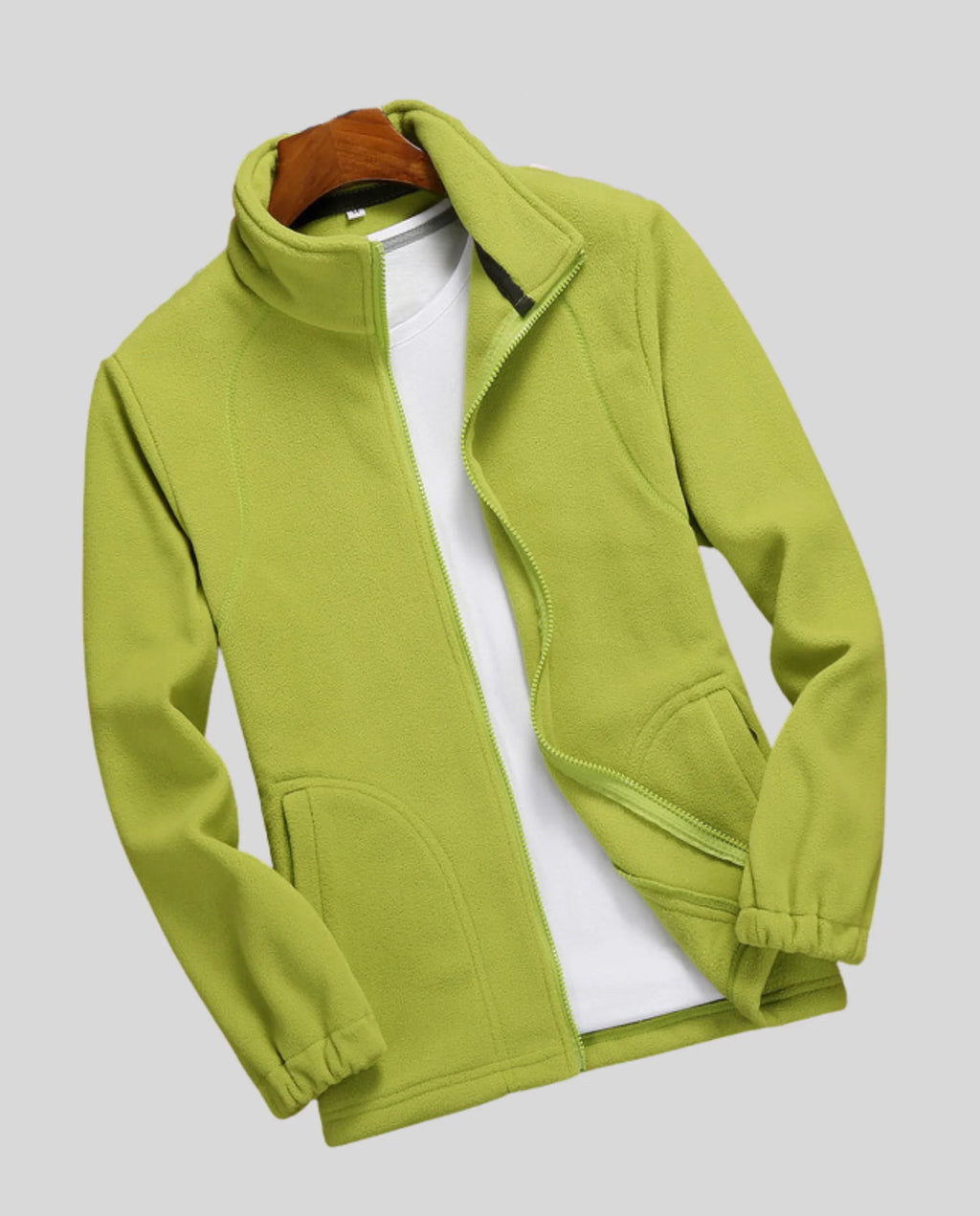 Women's Fleece Jacket | Lightweight Stand Collar Warm Layer 13