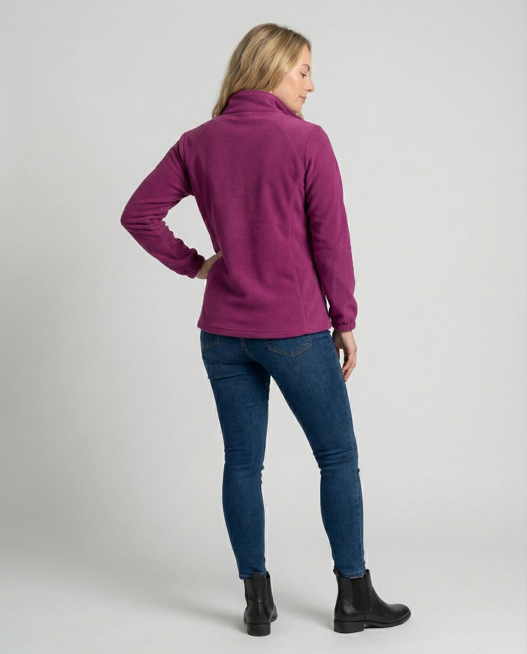 Women's Fleece Jacket | Lightweight Stand Collar Warm Layer 3