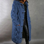 Women's Knitted Coat | Cozy Knee-Length Casual Outerwear 0