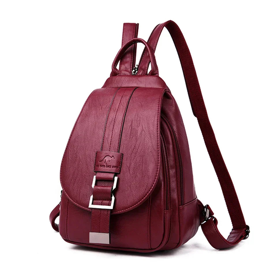 Women's Leather Backpack for Everyday Use | Waterproof & Compact 0