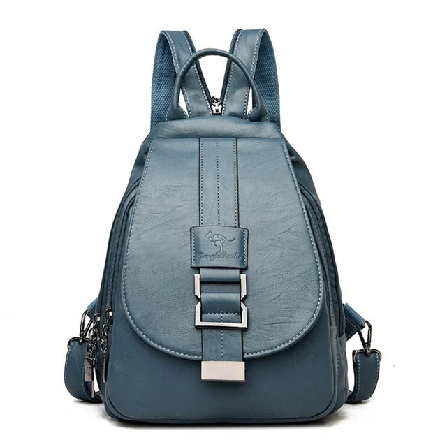 Women's Leather Backpack for Everyday Use | Waterproof & Compact 10