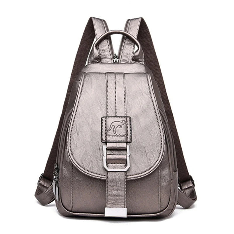 Women's Leather Backpack for Everyday Use | Waterproof & Compact 11