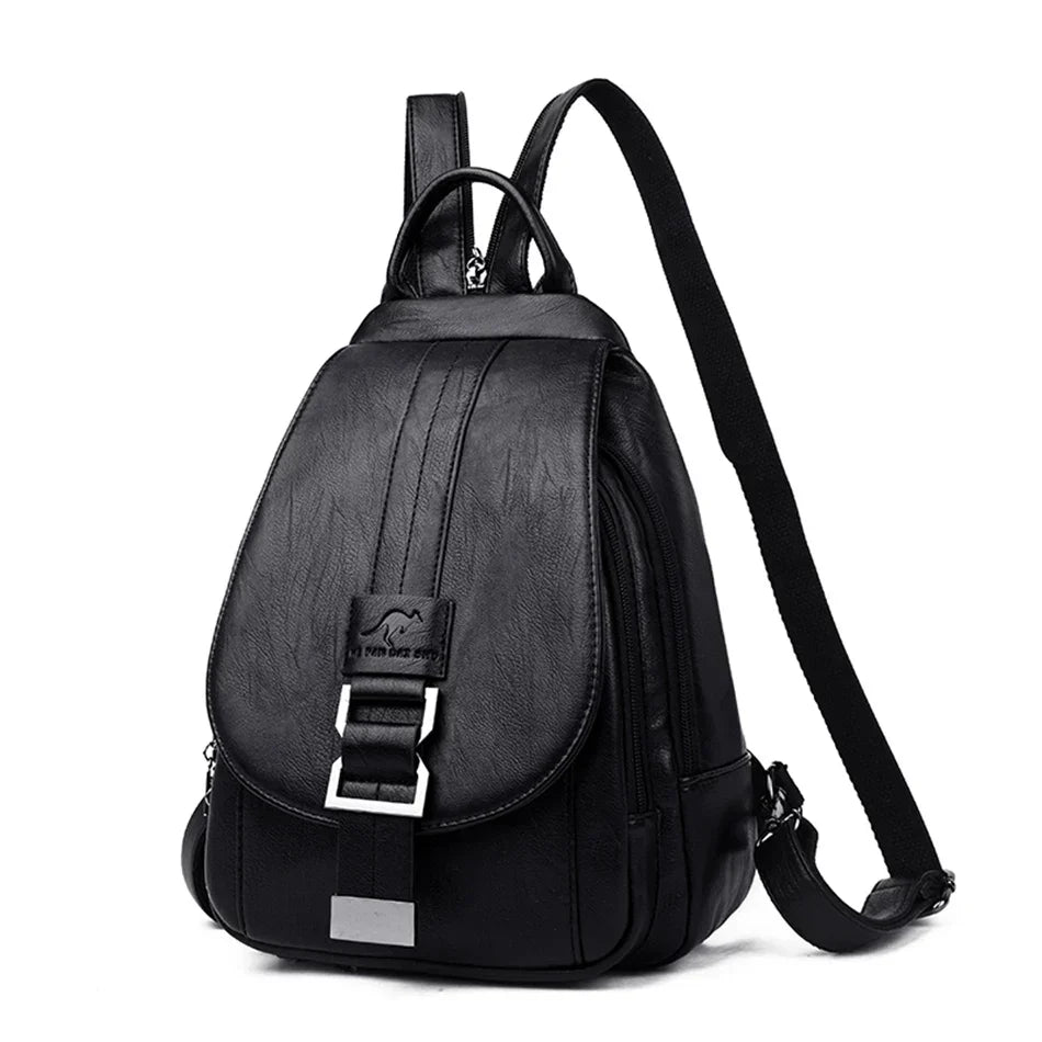 Women's Leather Backpack for Everyday Use | Waterproof & Compact 12