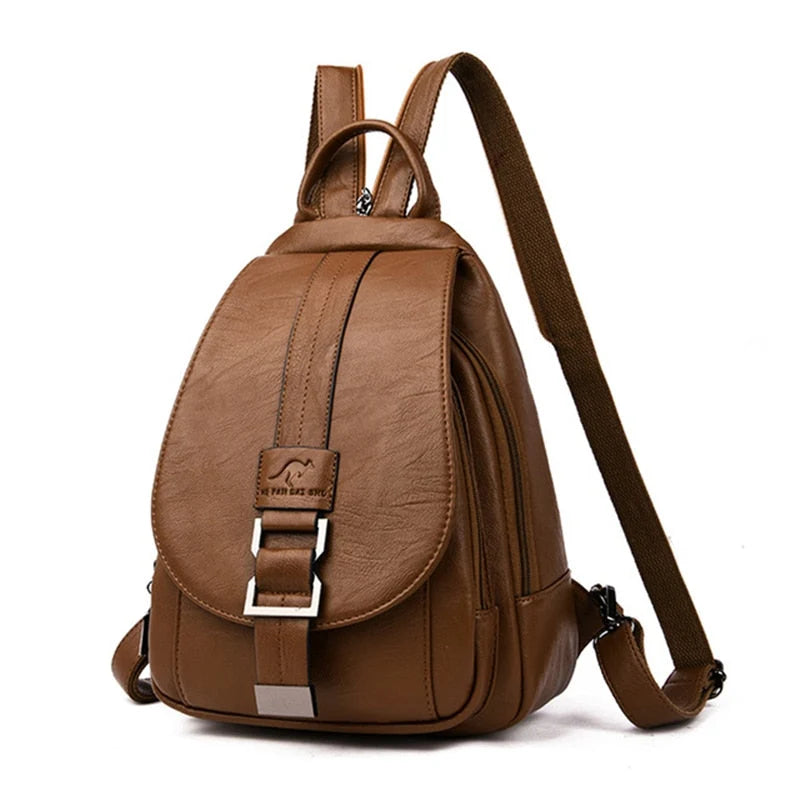 Women's Leather Backpack for Everyday Use | Waterproof & Compact 13
