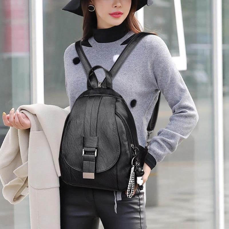 Women's Leather Backpack for Everyday Use | Waterproof & Compact 6