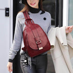Women's Leather Backpack for Everyday Use | Waterproof & Compact 7