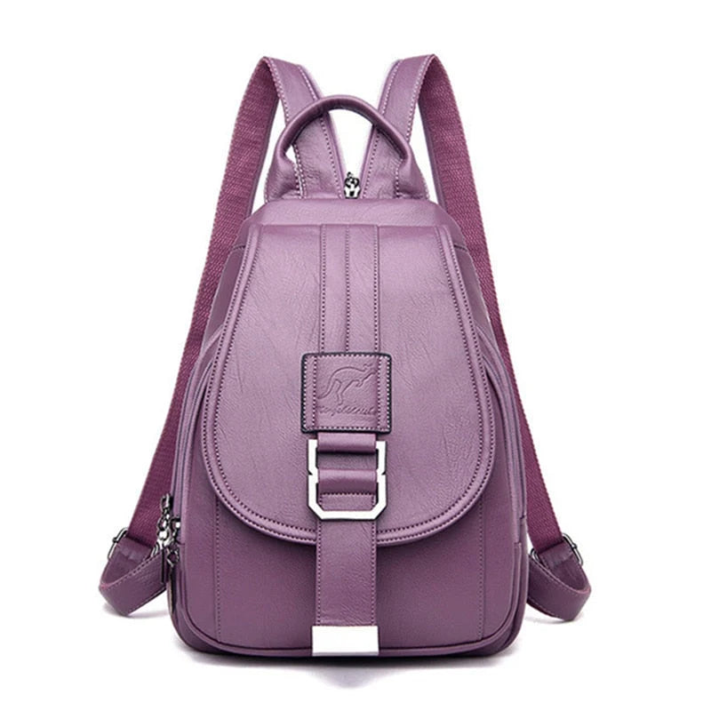 Women's Leather Backpack for Everyday Use | Waterproof & Compact 9