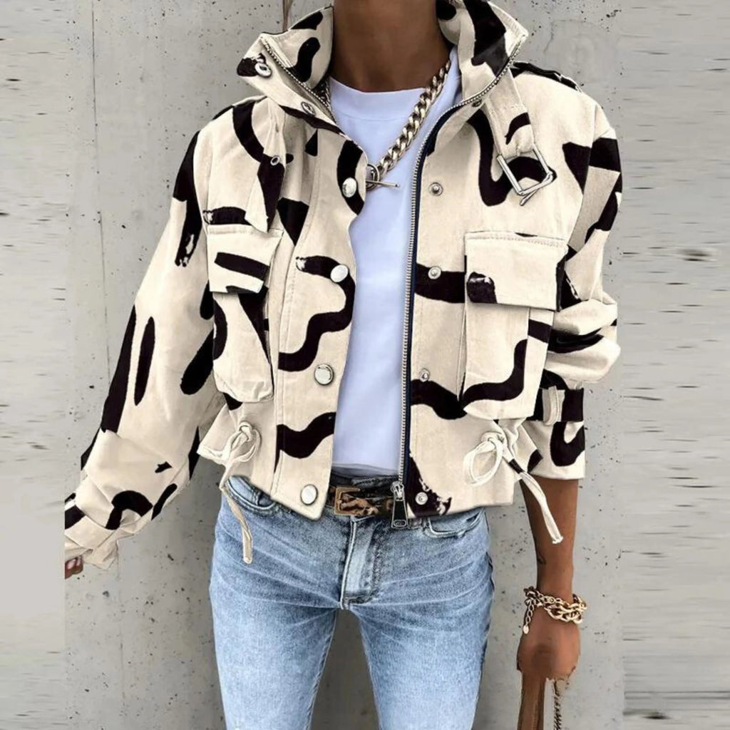 Women's Lightweight Cropped Bomber Jacket | Stylish Urban Outerwear 0
