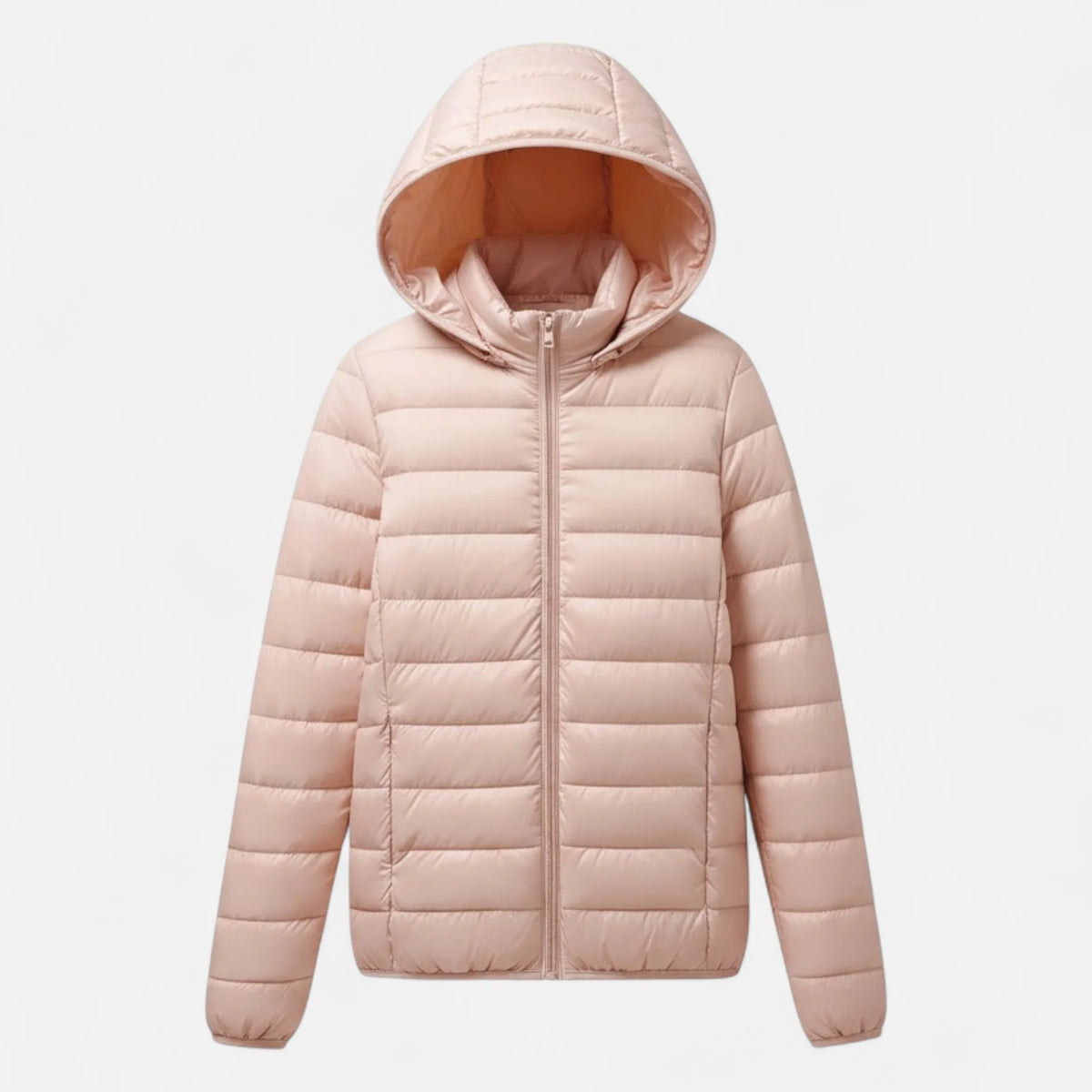 Women's Lightweight Down Coat | Slim Fit Hooded Winter Jacket 0