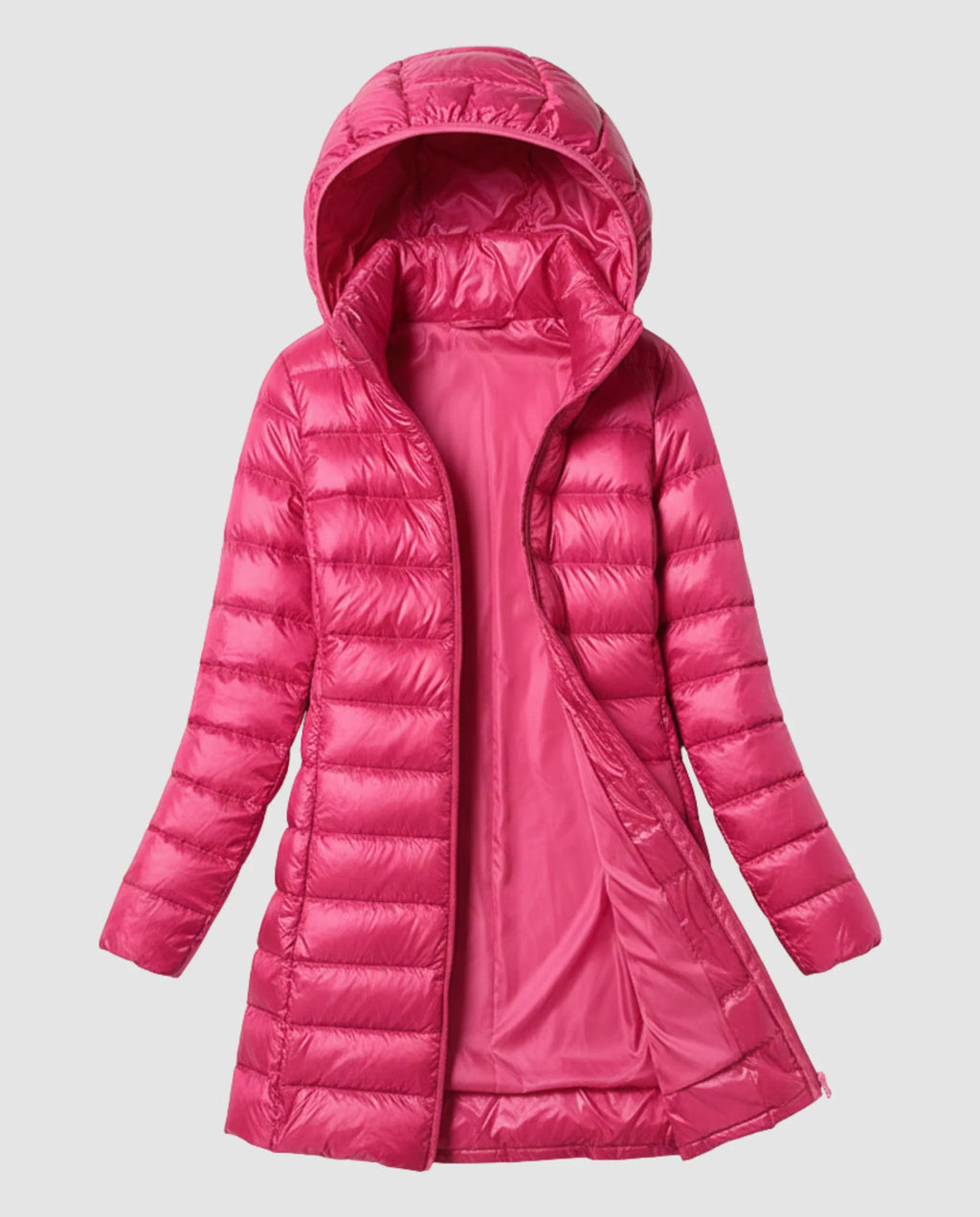 Women's Lightweight Down Jacket | Slim Fit & Removable Hood 10