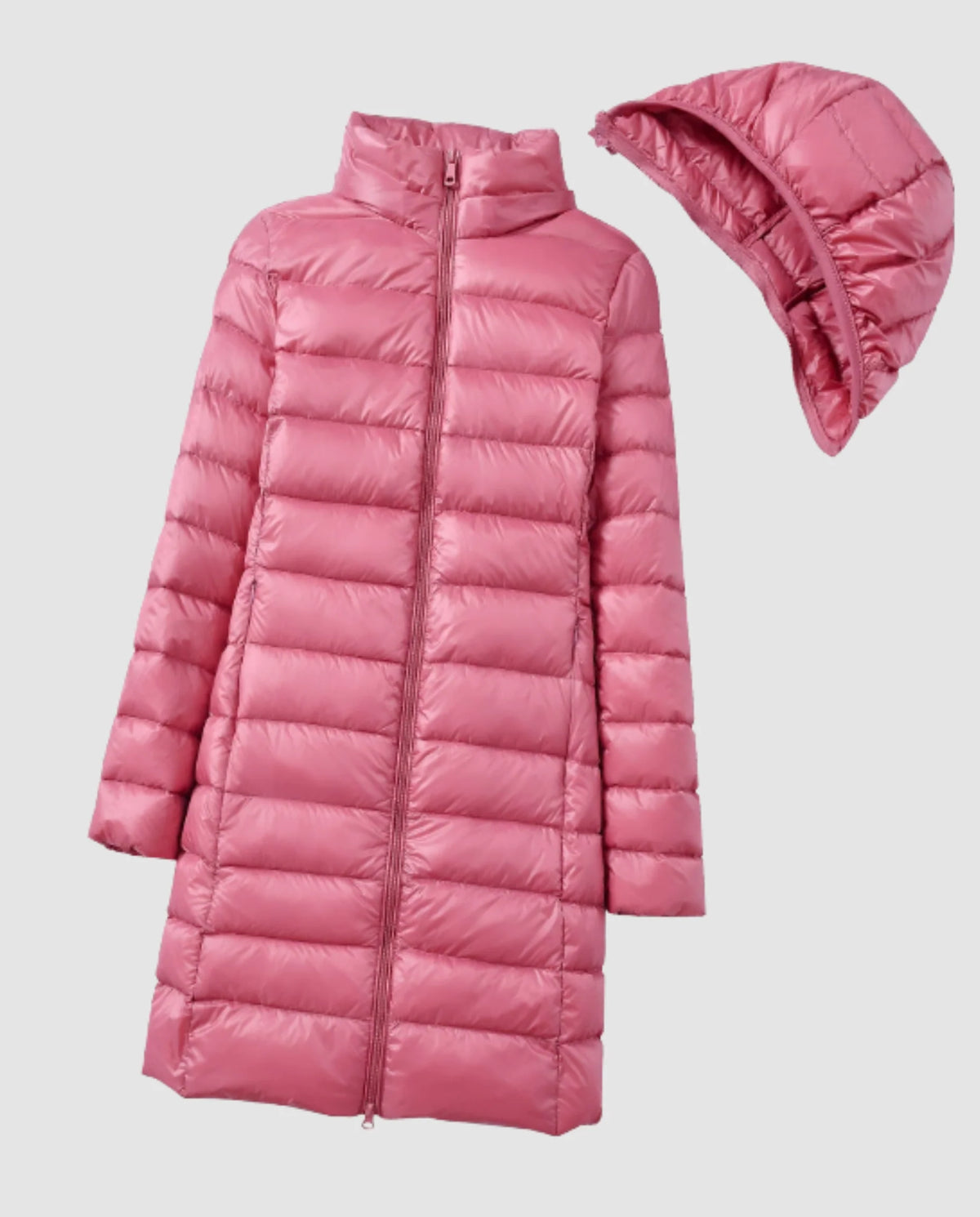Women's Lightweight Down Jacket | Slim Fit & Removable Hood 7