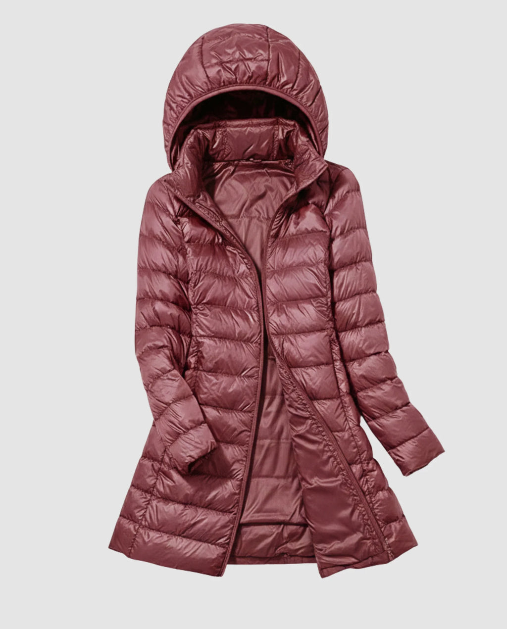 Women's Lightweight Down Jacket | Slim Fit & Removable Hood 9