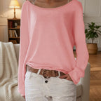 Women’s Lightweight Sweater with Relaxed Boat Neck Fit 6
