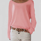 Women’s Lightweight Sweater with Relaxed Boat Neck Fit 7