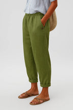 Women's Loose Fit Black Pants | Casual Trousers with Pockets 1