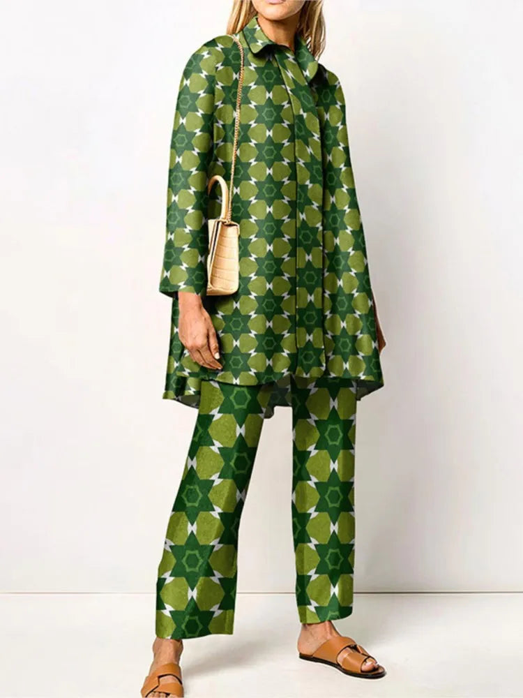 Women's Loungewear Set | Vintage Two-Piece Relaxed Fit Outfit 3
