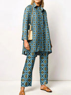 Women's Loungewear Set | Vintage Two-Piece Relaxed Fit Outfit 4