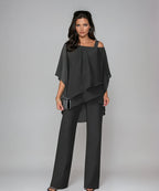 Women's Outfit | Soft Stretch Layered Two-Piece Clothing Set 1