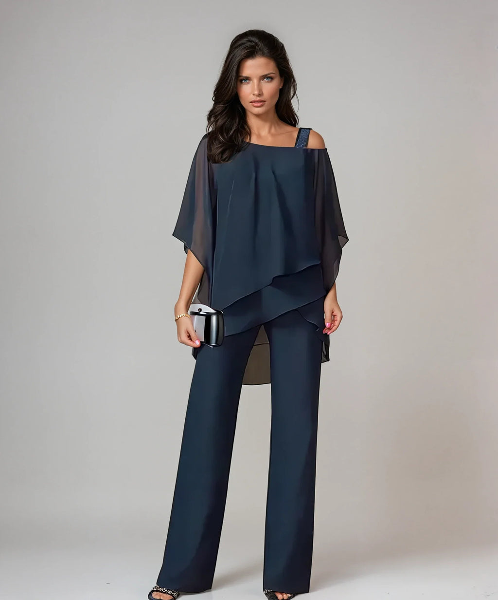 Women's Outfit | Soft Stretch Layered Two-Piece Clothing Set 3