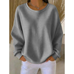 Women’s Oversized Textured Sweater | Relaxed Long-Sleeve Knit 4
