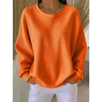 Women’s Oversized Textured Sweater | Relaxed Long-Sleeve Knit 9