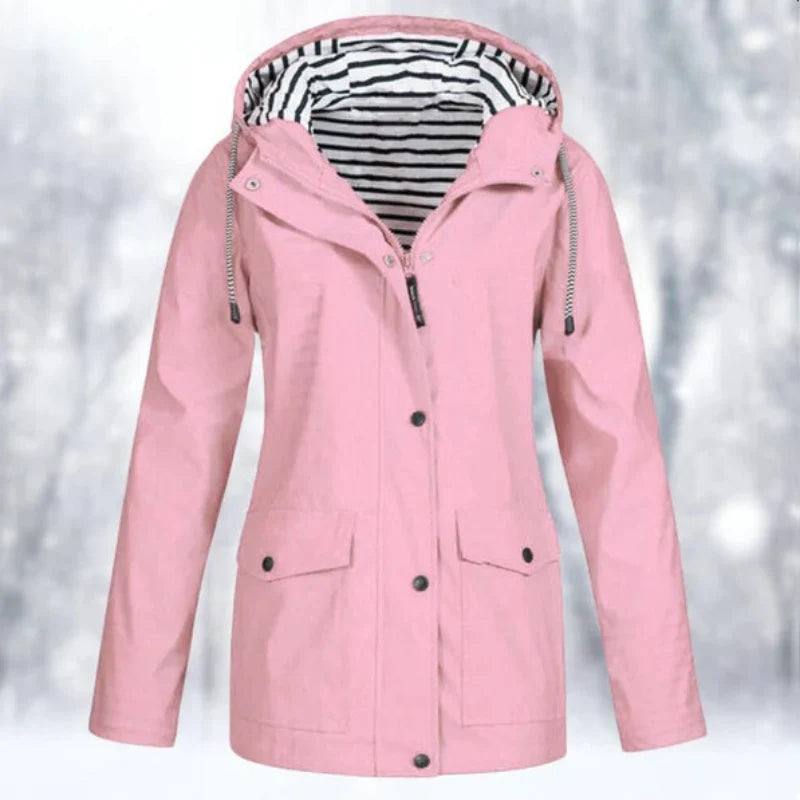 Women's Rain Jacket | Lightweight Waterproof Hooded Rain Coat 6
