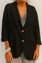 Women’s Relaxed Linen Blazer | Lightweight Casual Layer Jacket 1