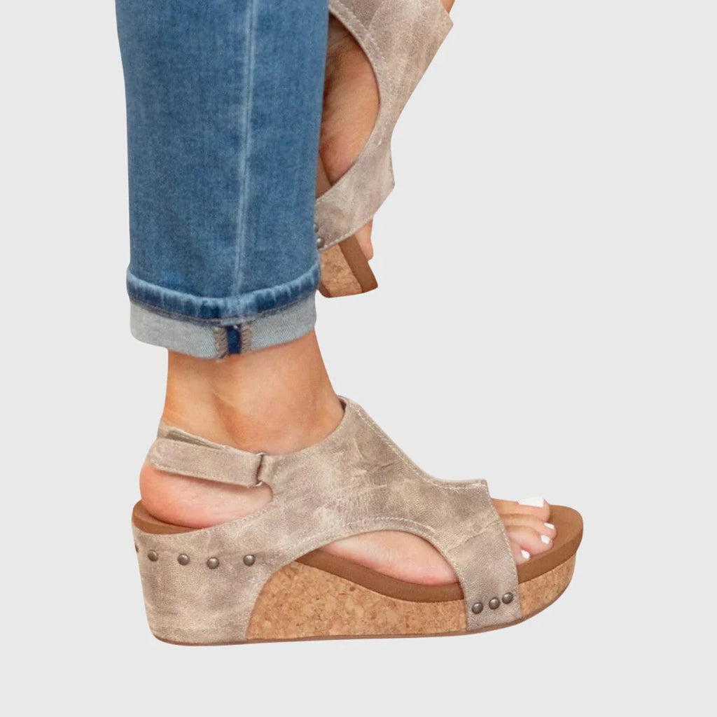 Women's Sandals | Lightweight Adjustable Open Toe Wedge Comfort 3