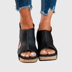 Women's Sandals | Lightweight Adjustable Open Toe Wedge Comfort 4