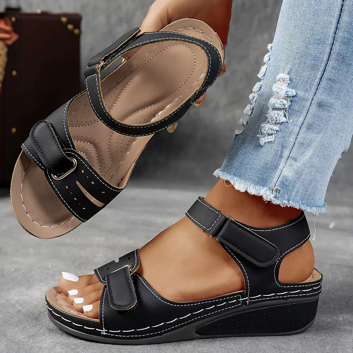 Women's Sandals | Lightweight Orthopedic Strap Sandal for Comfort 3
