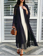 Women’s Sheer Chiffon Cardigan | Lightweight Open Front Layer 3