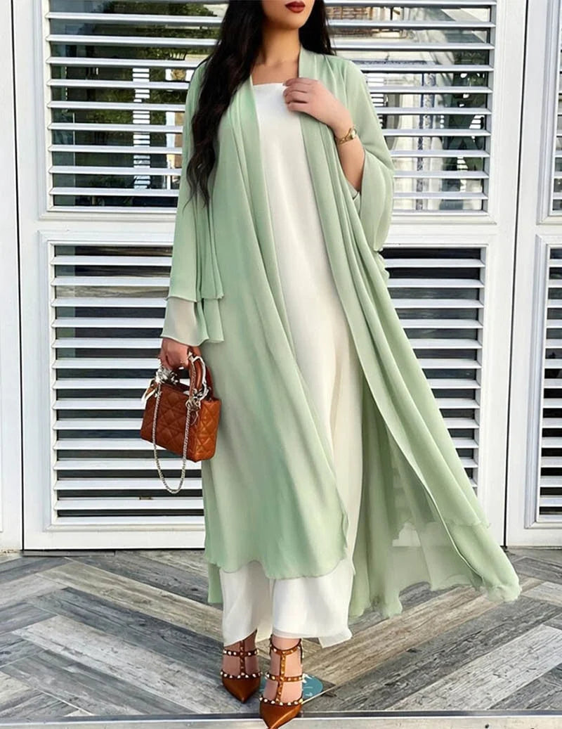 Women’s Sheer Chiffon Cardigan | Lightweight Open Front Layer 5