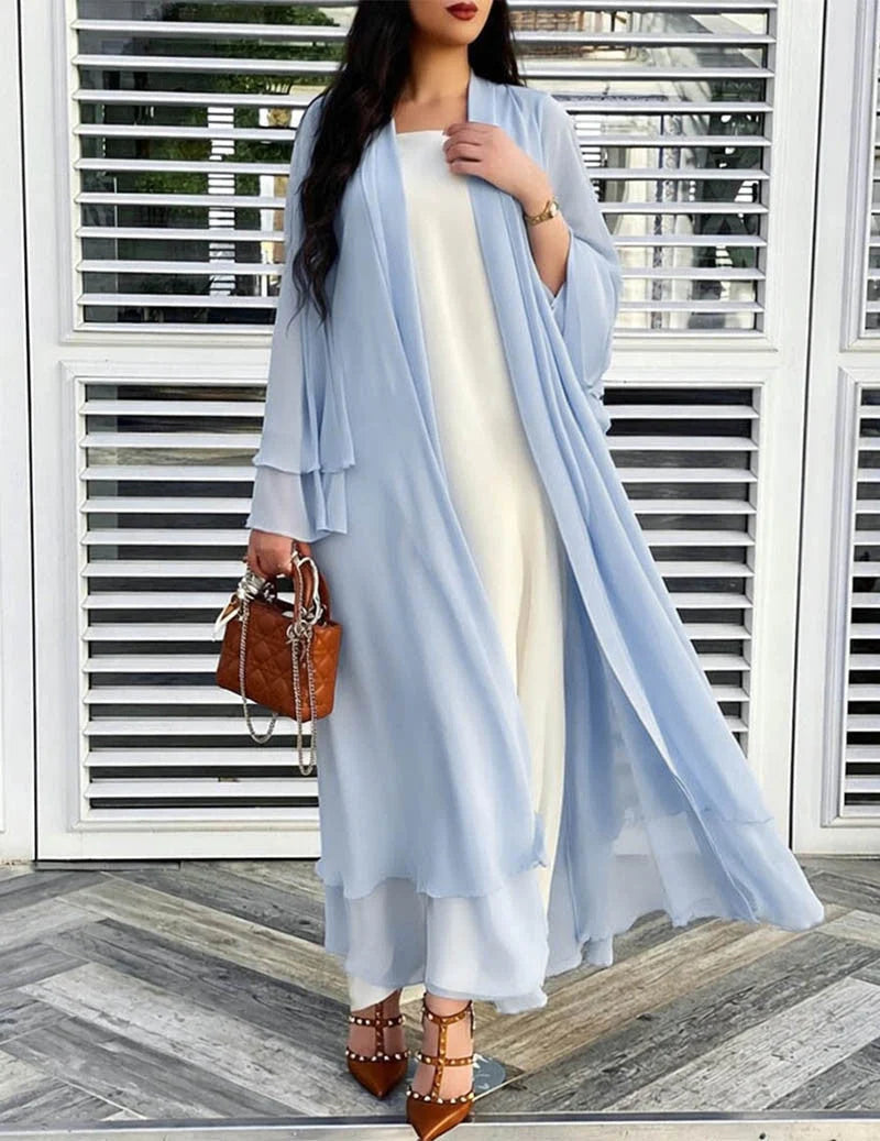 Women’s Sheer Chiffon Cardigan | Lightweight Open Front Layer 6