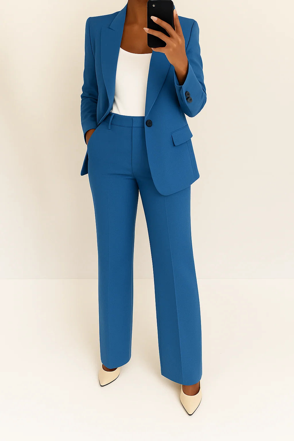 Women's Suit Set | Tailored Blazer & Trousers for Professional Style 0