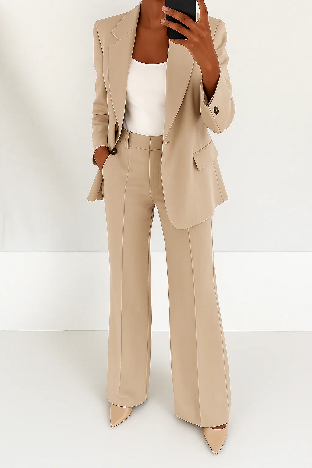 Women's Suit Set | Tailored Blazer & Trousers for Professional Style 2