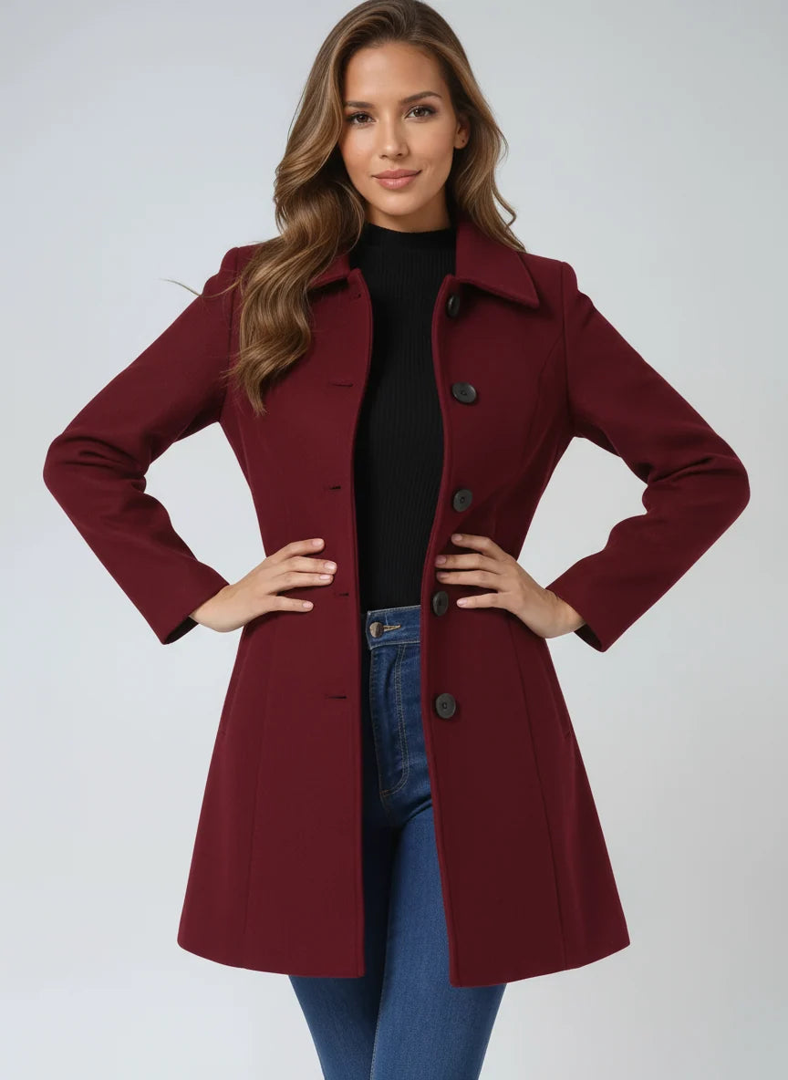 Women's Trench Coat | Fitted Winter Coat for Stylish Warmth 6