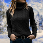 Women’s Turtleneck Knit Jumper | Soft Fitted Warm Pullover 0