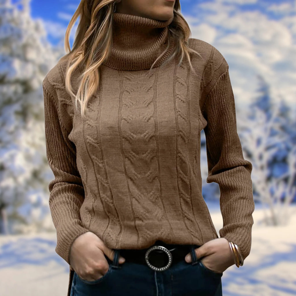 Women’s Turtleneck Knit Jumper | Soft Fitted Warm Pullover 6