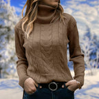 Women’s Turtleneck Knit Jumper | Soft Fitted Warm Pullover 6